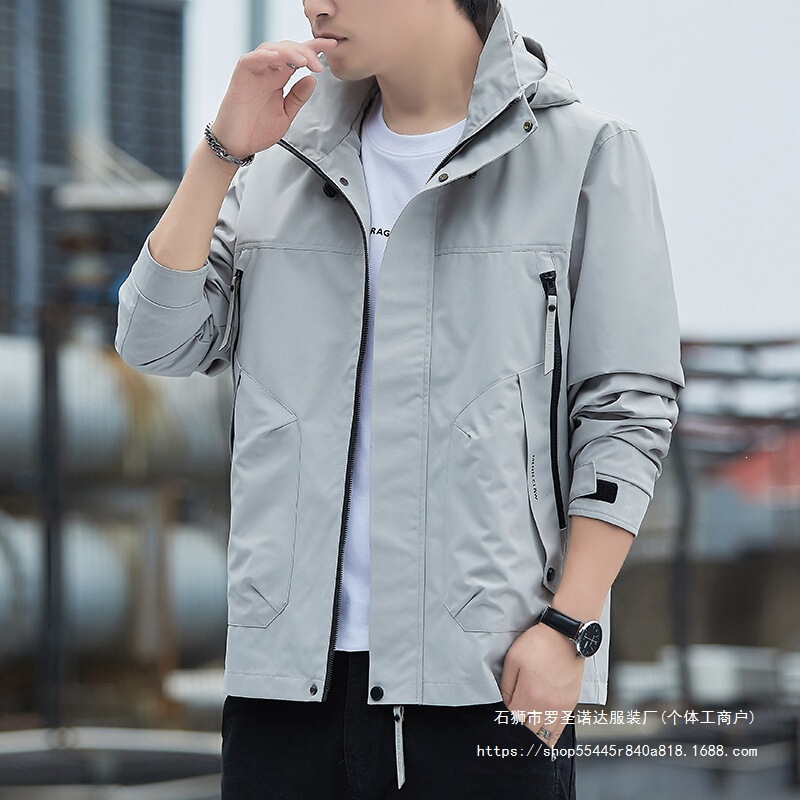 Outdoor Waterproof Hiking and Mountaineering Jacket for Men, Spring and Autumn Hardshell Windproof and Waterproof Jacket for Men and Women