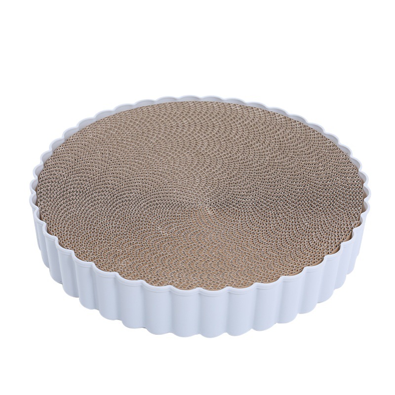 Juguete para gatos resistente a los arañazos resistente al desgaste papel corrugado extraíble y lavable reemplazo de la garra de molienda auto-Hola aliviar el gato tapado tablero del rasguño Suministros para mascotas