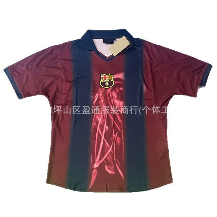 2526 バルセロナ レトロ記念版ジャージ サッカーユニフォーム シングルシャツ クロスボーダー専用ドロップシッピング|undefined