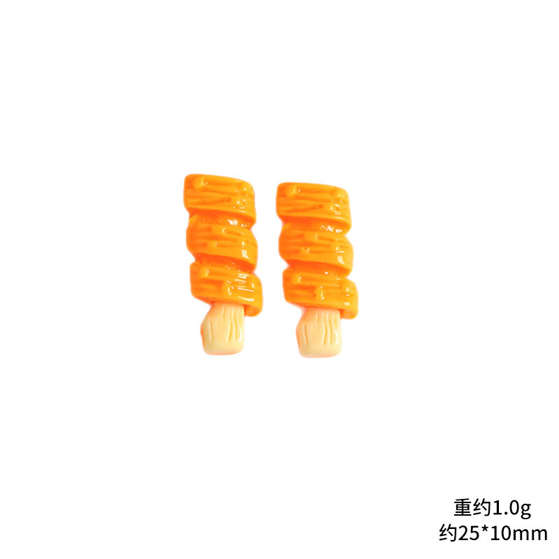 卡通食玩烧烤串串树脂配件diy奶油胶鞋扣水杯冰箱贴发夹饰品材料|undefined