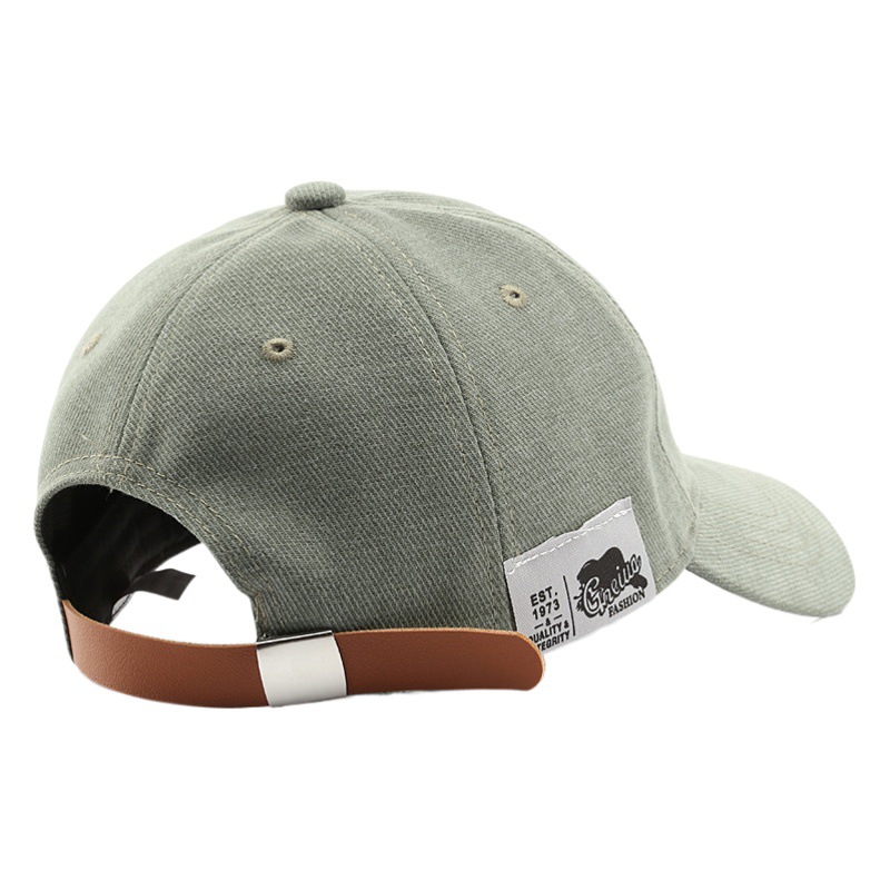 Korean Fashion Brand Sticker Baseball Hat for Men and Women Couple All-match Spring and Summer Sun Hat Retro Soft Top Pure Cotton Cap