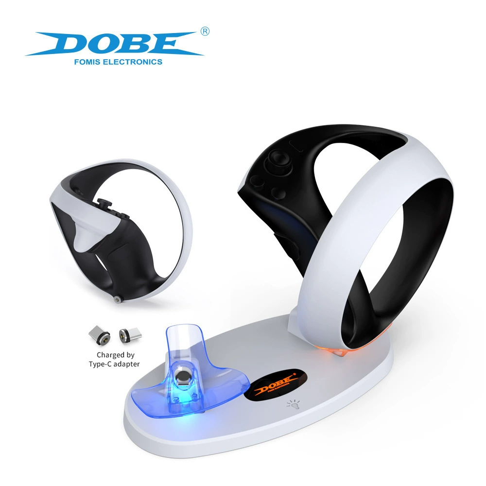Док-станция для зарядки контроллера PSVR2 с магнитным креплением и LED-подсветкой, подставка для зарядки контроллера TP5-3505