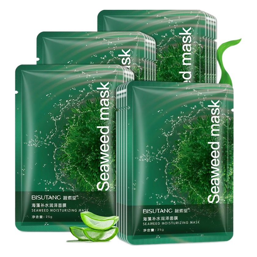 Bisutang Seaweed Hydrating Moisturizing Mask Moisturizing Refreshing Facial Care Skin Care Products One Piece Brightening