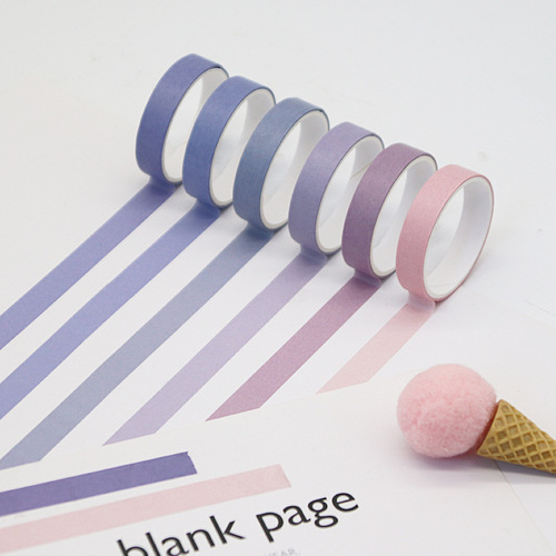 Rainbow washi tape diy creative small fresh hand account tape gift box set ins hand account sticker manufacturer wholesale