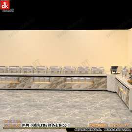 自助餐台图片 设计定制酒店布菲台 大理石餐台定制厂家