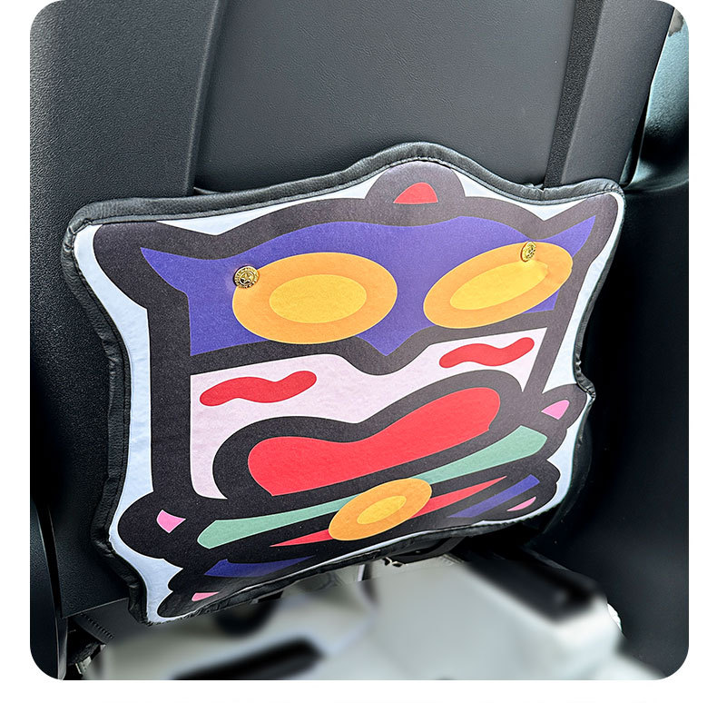 Dynamic Superman Small New Car Anti-kick Pad Universal Rear Seat Back Anti-dirty Protective Pad Car Rear Seat Protective Pad