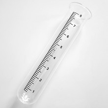 厂家制定玻璃试管带刻度圆底翻边玻璃量雨器户外雨水测量筒试管
