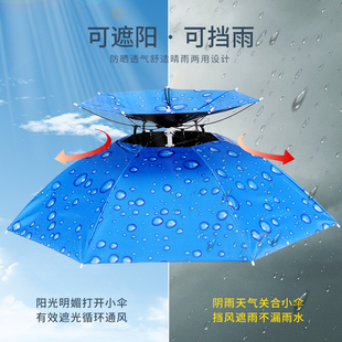Umbrella Hat, Fishing Hat, Sun Umbrella, Outdoor Tea Picking, Sanitation, Sun Protection, Bucket Hat, Foldableing Large Umbrella