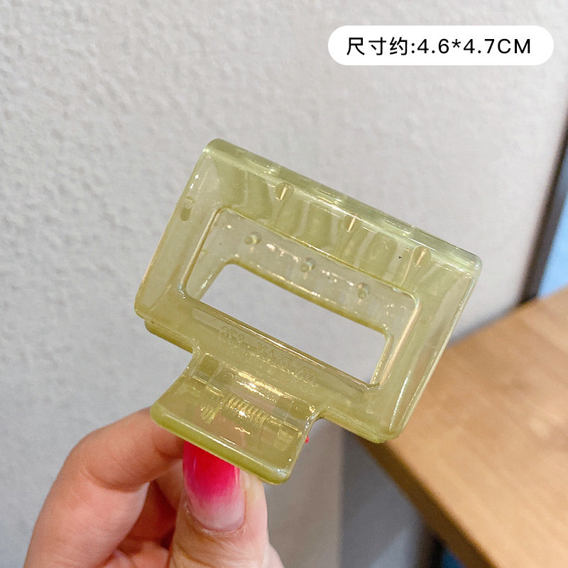 Gran clip de tiburón esmerilado acrílico simple horquilla tocado volumen gran horquilla de alto grado accesorios para el cabello al por mayor