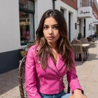 Ретро красная куртка на молнии, импорт, приталенный крой, европейский стиль, Rose Red, размеры S-5XL
