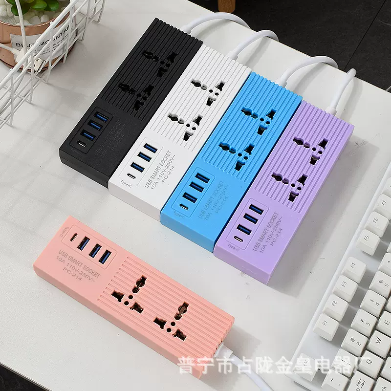 东南亚 菲律宾 南美 智利 秘鲁  新款USB TYPE-C 二扁插头 插座