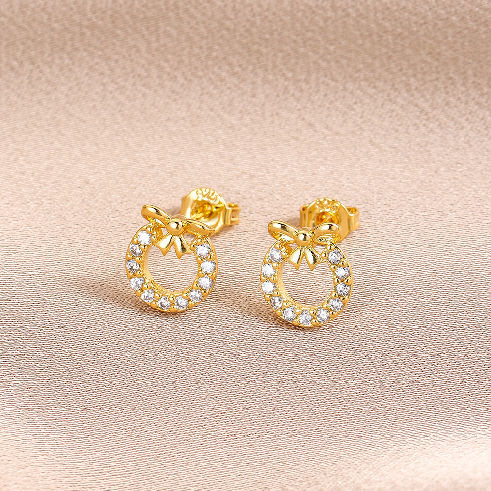 7g Weight Copper Ear Needle Material 18K Gold Plated Plating Material Zircon Inlay Material Ear Studs Classification 1 Piece Quantity Daily Occasion Copper Material Geometric, Heart Shape, Crown Pattern All Seasons Season Women's Gender Inlay Design Sweet Style 1 Piece Sweet Geometric Heart Shape Crown Inlay Copper Zircon 18K Gold Plated Ear Studs 13