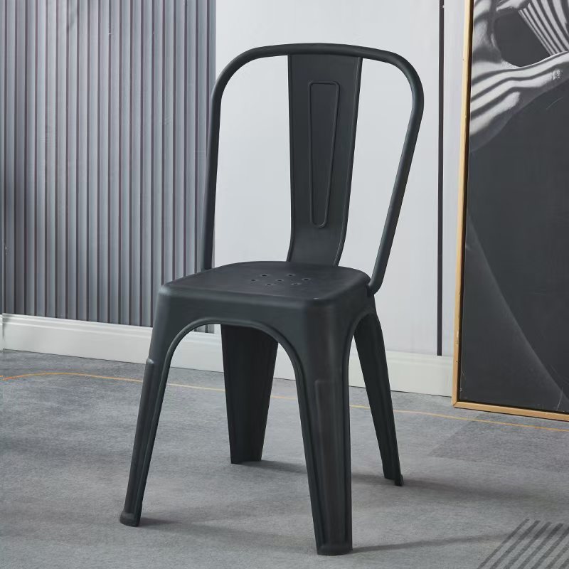 Nuevo taburete de plástico grueso de malla roja silla trasera silla de comedor comercial silla cómoda de boda silla ergonómica