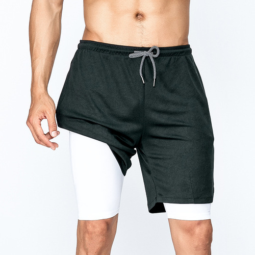 Summer sports shorts for men, lined with anti-glare, quick-drying, running, marathon and track pants, men's fitness training