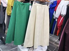 日本原單長款半身裙 寬松A版純色半裙 氣質通勤春季新款 工廠批發
