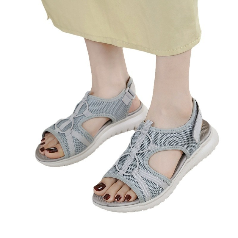 Stock H1109 - A8 Europa y los Estados Unidos 2025 nuevo deporte MD sandalinas casuales de mujer de color sólido cómodas sandalias grandes al por mayor