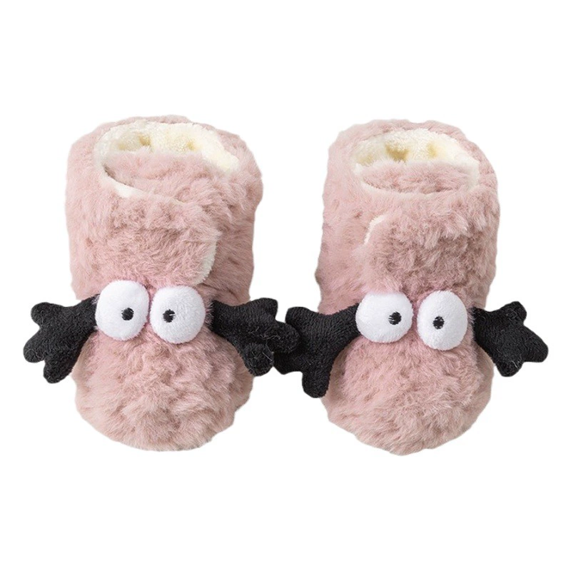 Детская обувь для малышей, осенне-зимняя новая утолщенная теплая кукольная обувь и носки с мягкой подошвой, милая обувь для новорожденных, класс A