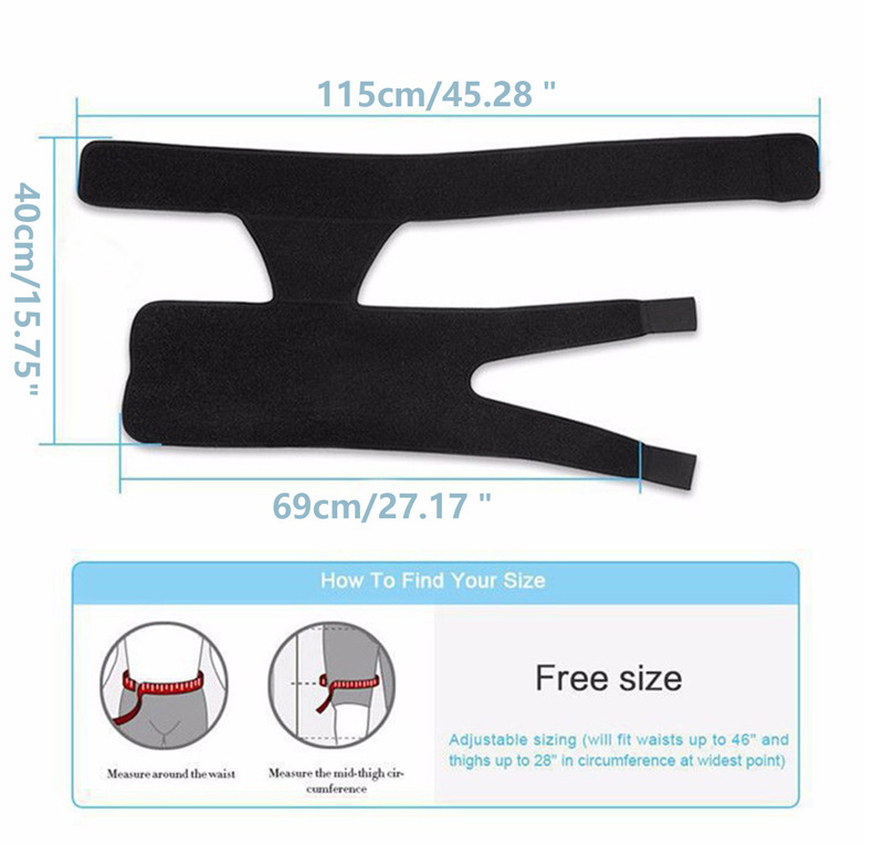 Leggings de fitness al por mayor en stock equipo de protección anti-tensión muscular cinturón de protección de cadera ingle anti-tensión deportes muslo rótula image 8