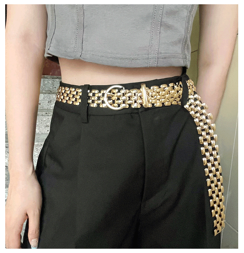 125g Weight Waist Chain Classification 1 Piece Quantity Holiday, Daily Occasion Alloy Material Geometric Pattern All Seasons Season Women's Gender Classic Style Style Classic Style Geometric Alloy Women's Chain Belts 3