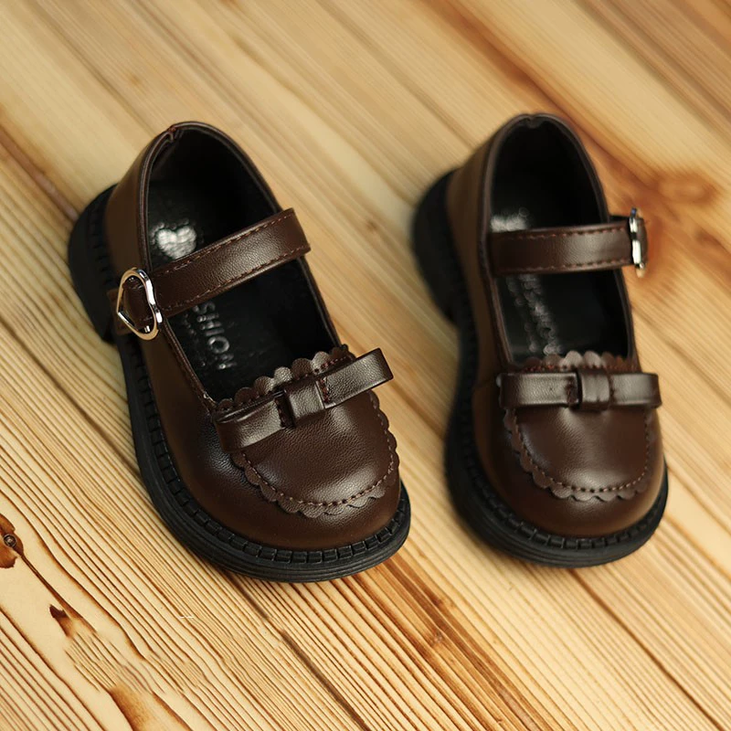 Маленькие кожаные туфли в британском стиле 2025 весна лето новые японские туфли для девочек