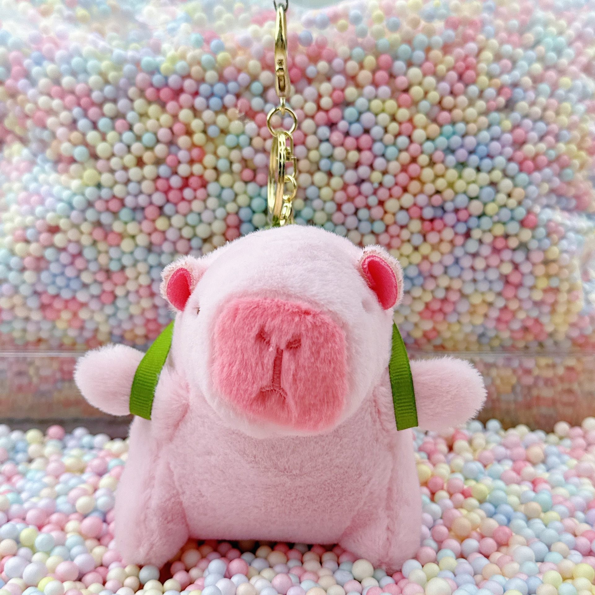 거북이 백팩 핑크 카피발라 + 골드 버클