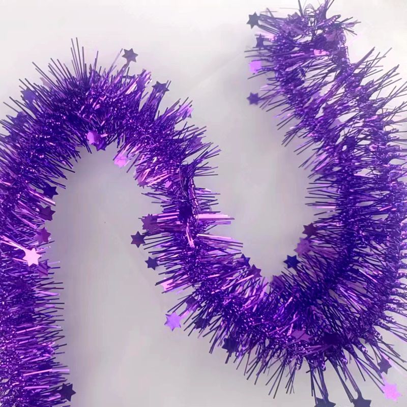 Comercio exterior transfronterizo decoración de Navidad pequeña de cinco estrellas dragón cinta madder Festival Fiesta decoración barra de color fabricante