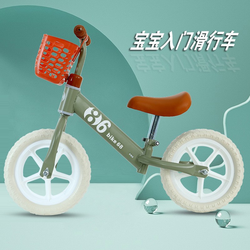 Children's Balance Bike Without Pedals, Walker, Infant Scooter, Toy Bicycle with Frame, Kidsren's Model