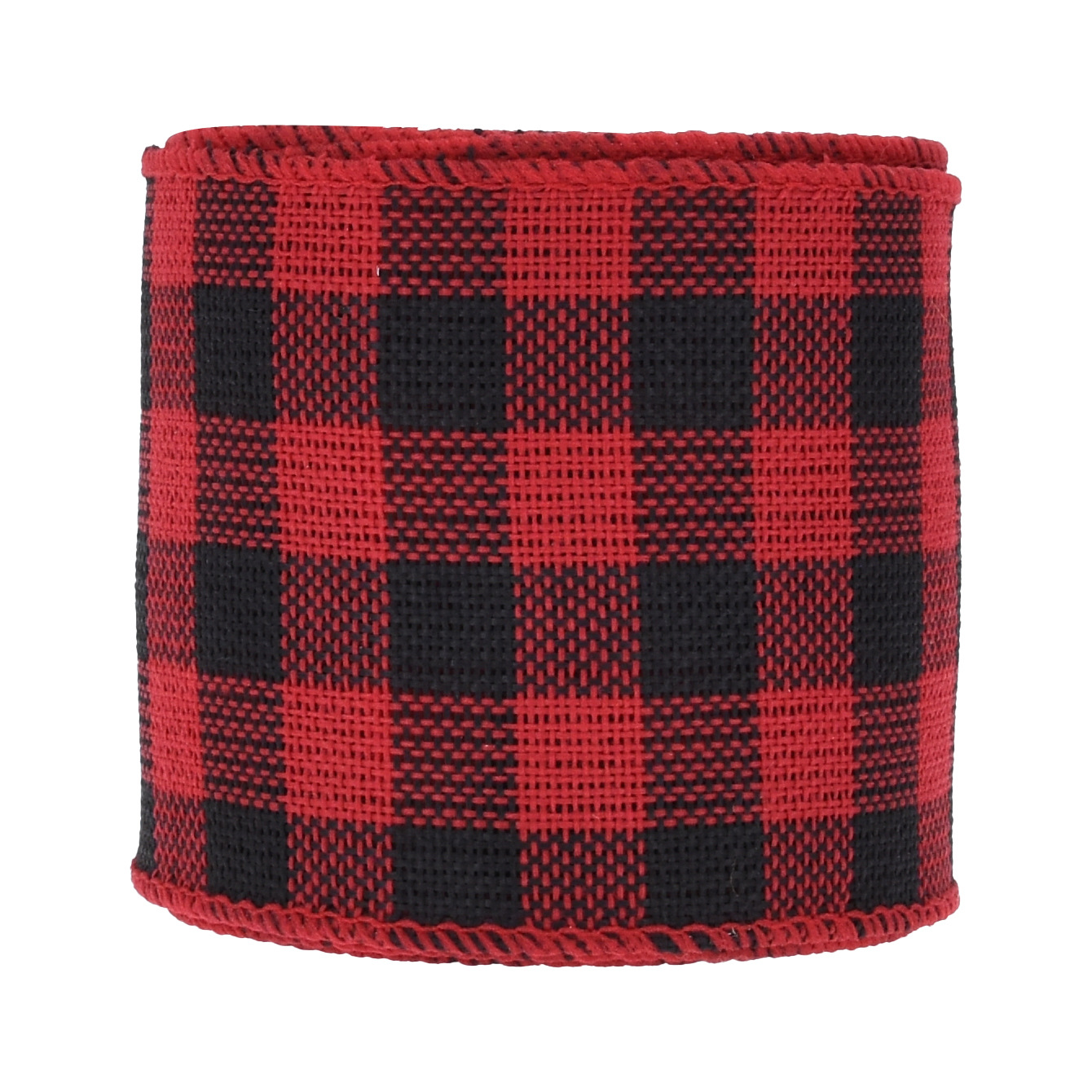 63mm transfronterizo nuevo clásico TELA ESCOCESA copia borde cáñamo cinturón alambre grande arco material con decoración de Navidad