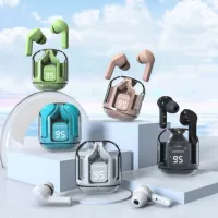 TWS‑наушники (AIR31) Bluetooth 5.3, прозрачный зарядный кейс, спортивные/игровые стерео