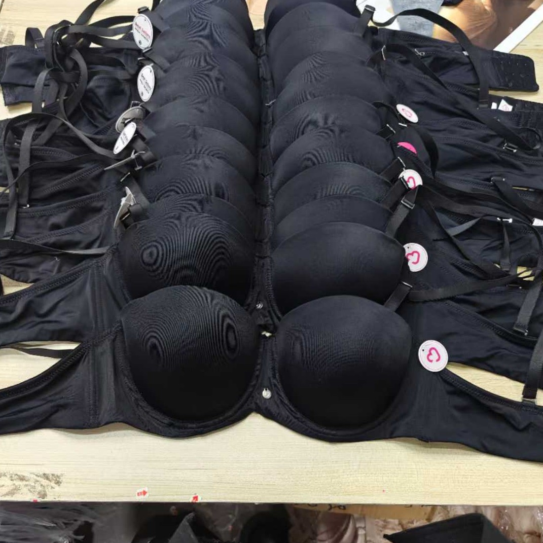 Mixto de marcas europeas y estadounidenses del sudeste asiático, ropa interior de damas con anillo de acero, encaje liso, sujetadores mixtos lotes