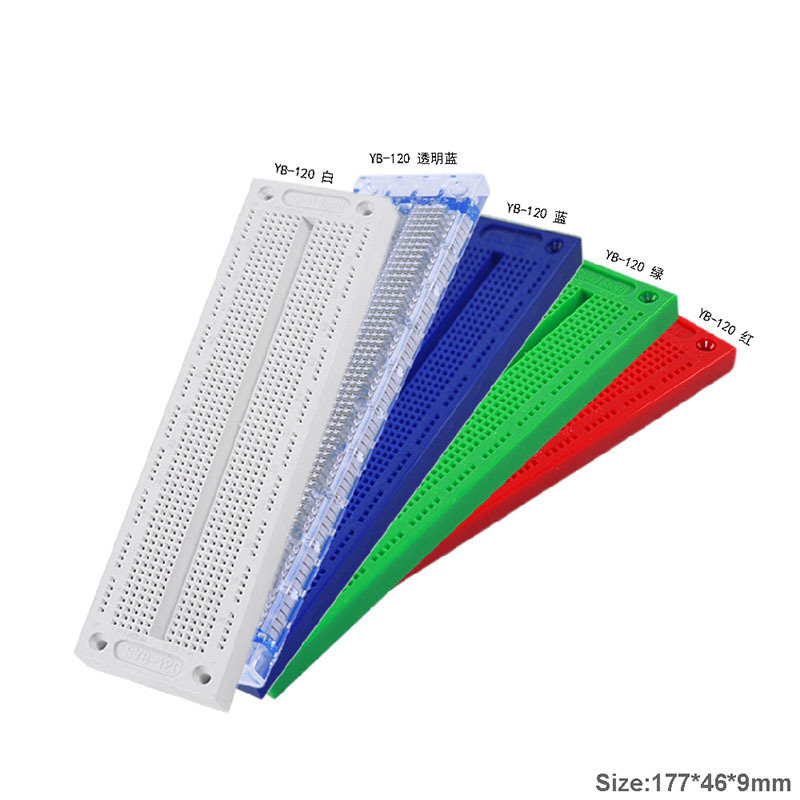 SYB-120 700孔无焊面包板电路板实验洞洞板线路板DIY配件177*46mm