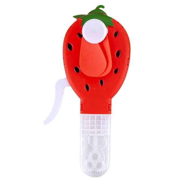 Venta caliente de verano Bubble Cactus Ventilador de presión manual Regalos de juguete Mini ventilador Máquina de soplado de burbujas Regalos para niños