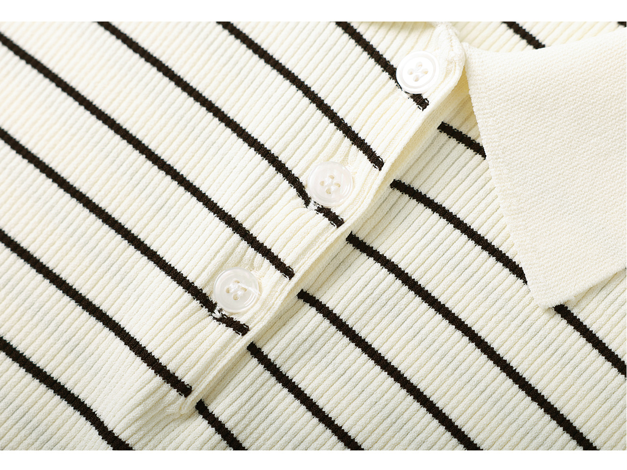 Áo vest dệt kim sợi tơ tằm cổ tròn tay ngắn mùa hè — màu đen chi tiết 24