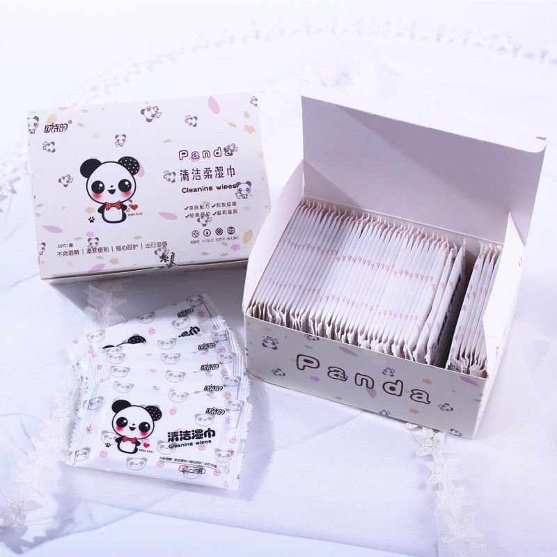 Disposable Wipes Separate Packaging Baby Student Wipes Separate Small Packaging Cleaning Wet Wipes Carry with You