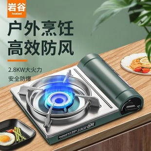 Rock Valley Outdoor Windproof Card Stove Portable Large Firepower Gas Stove BBQ Home Picnic Camping ZKZ-18F