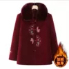 Burgundy, fleece