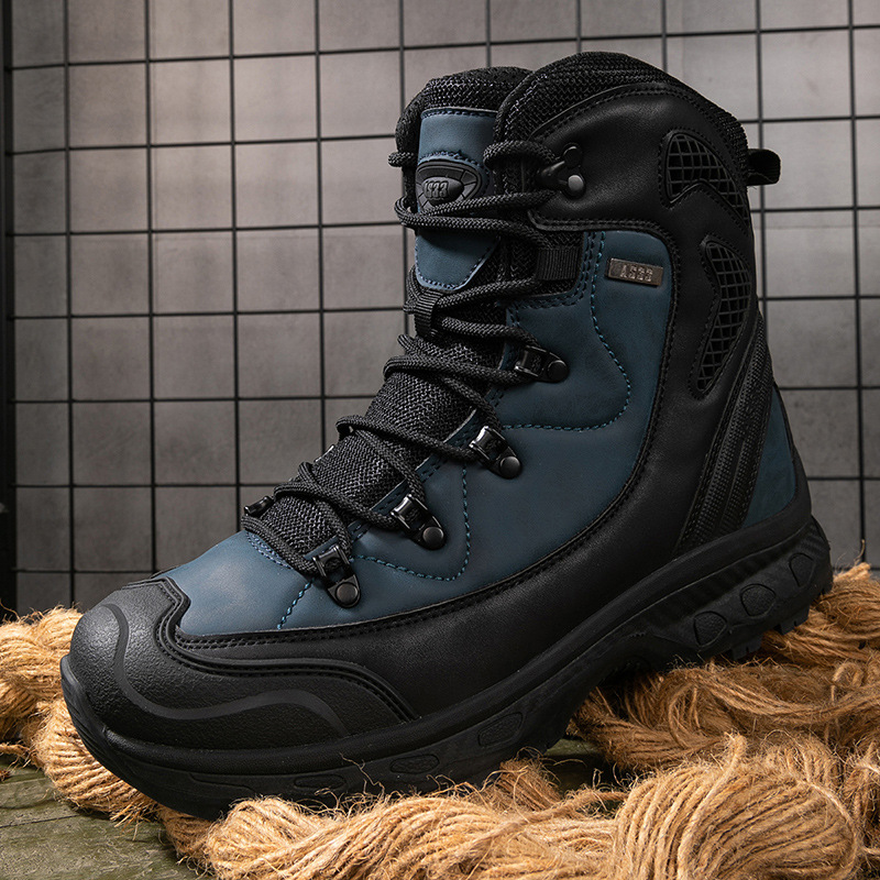 Nuevos fabricantes de botas tácticas de gran tamaño transfronterizas para hombres al aire libre botas de montaña de alta calidad botas de combate