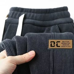 加厚休闲裤男士春秋季新款灯芯绒保暖裤男裤束脚运动长裤百搭卫裤