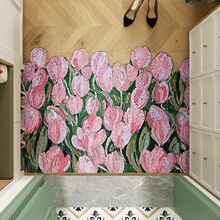 跨境批发入户防尘丝圈地垫玄关门口pvc进门脚垫防滑家用地毯垫子