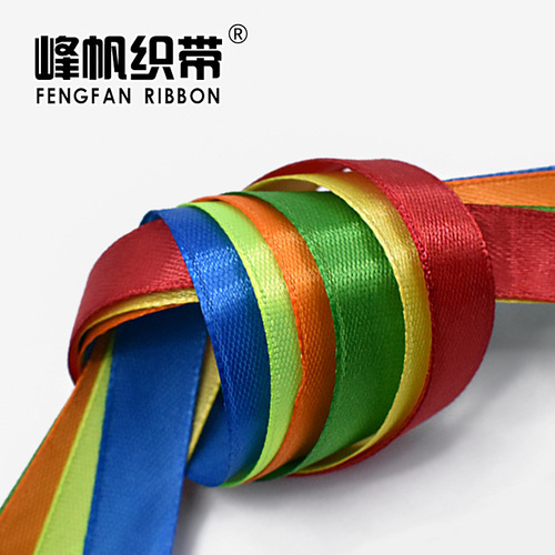 Wholesale 1.2cm ribbon bright color satin ribbon flower decoration color cake gift box packaging ribbon