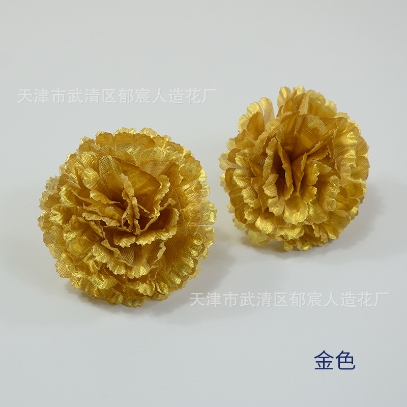 Venta al por mayor de claveles artificiales de seda para decoración de pasteles de Halloween, columnas de flores de claveles, red de flores, suministro transfronterizo.