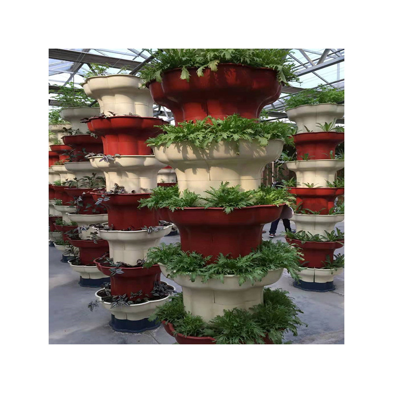 Fábrica al por mayor columna sin suelo cultivo sin suelo plantación tridimensional columna de invernadero equipo de cultivo sin suelo