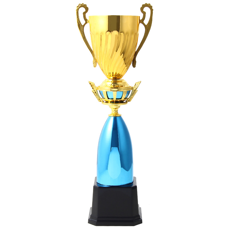 Trofeos de metal personalizados baloncesto fútbol bádminton campeón juegos estudiantiles novatos boxeo creativo