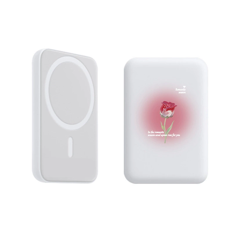 Матовый белый тюльпан, окрашенный Magsafe Магнитное всасывание Беспроводная зарядная оболочка Защитный чехол для Apple Spot