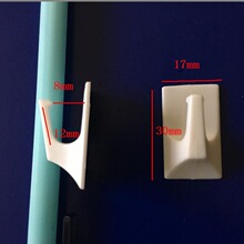 宁波厂家 强力黏胶衣钩 日用百货超市钩子 白色塑料挂钩 自粘单钩