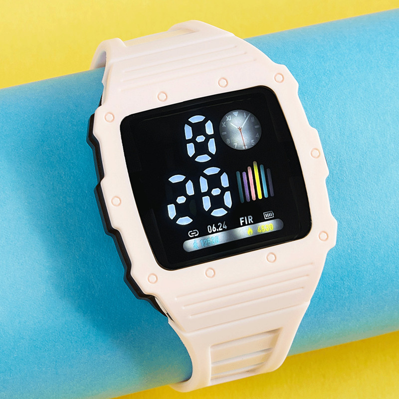 Nuevo reloj electrónico LED para hombres y mujeres Square Apple impermeable digital deportes estudiante niños LED reloj electrónico