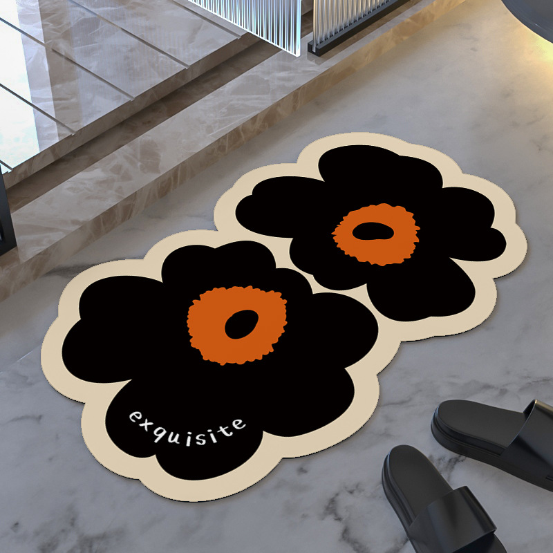 Alfombra absorbente de barro de diatomeas alfombra de piso de baño suave diatomita antideslizante alfombra de piso de baño alfombra de piso de cocina secado rápido