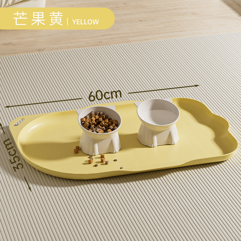 Cojín de comida para mascotas impermeable, antiincrustación, antideslizante, cojín de tazón para gatos, cojín de limpieza de alimentos, productos para mascotas, distribución transfronteriza