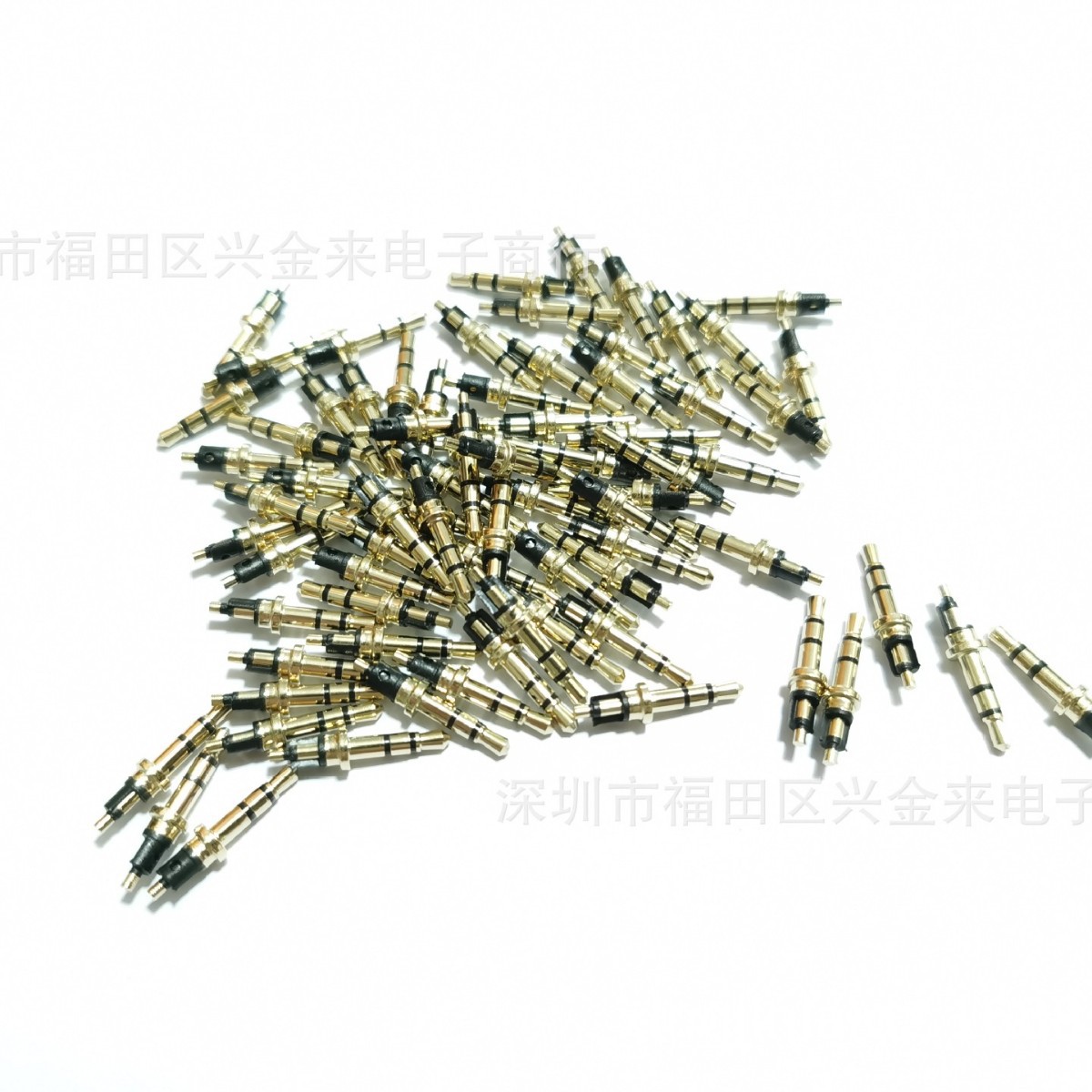 耳机插针DC2.5MM三极镀金立体双声道三节公头音频接口3节耳机插头