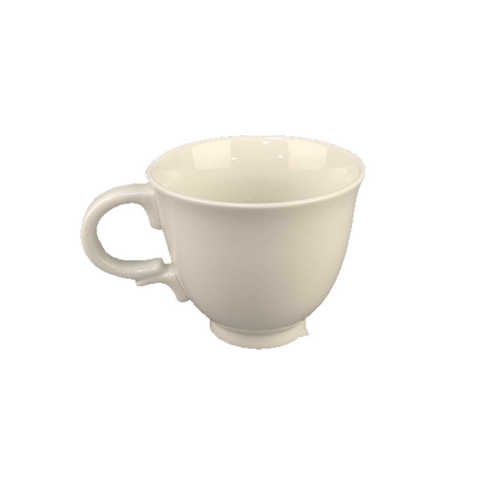 Taza de café blanco Cerámica Latte Latte Hogar Simple Europea Taza de té de temperatura media Taza de café Una pieza al por mayor